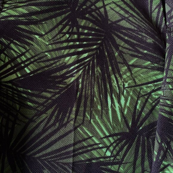 Dorothy Perkins Green Black Leaf Print Slim Trouser Dress Pants Resort Corpcore - Picture 12 of 16